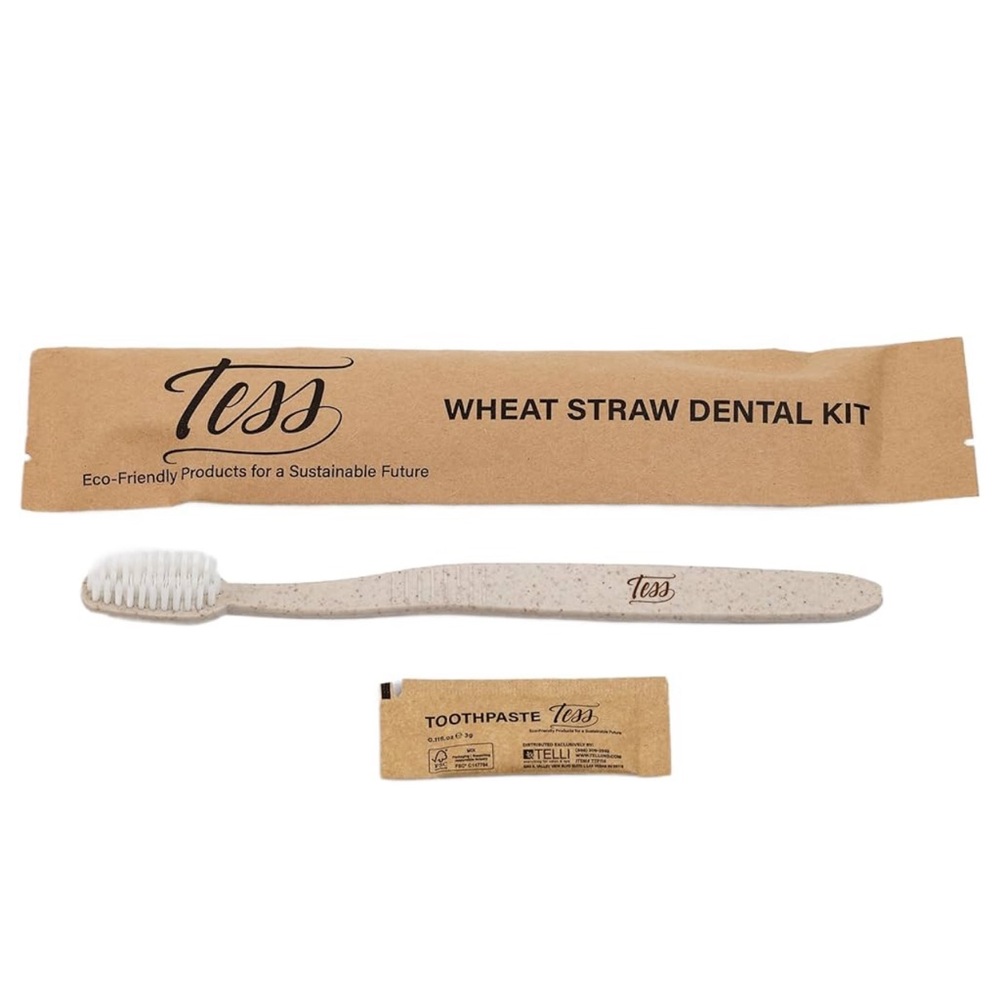 Tess Eco-Friendly Wheat Straw Dental Kit